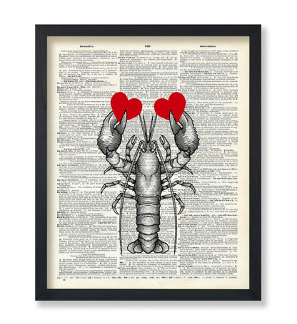 Lobster with Red Hearts