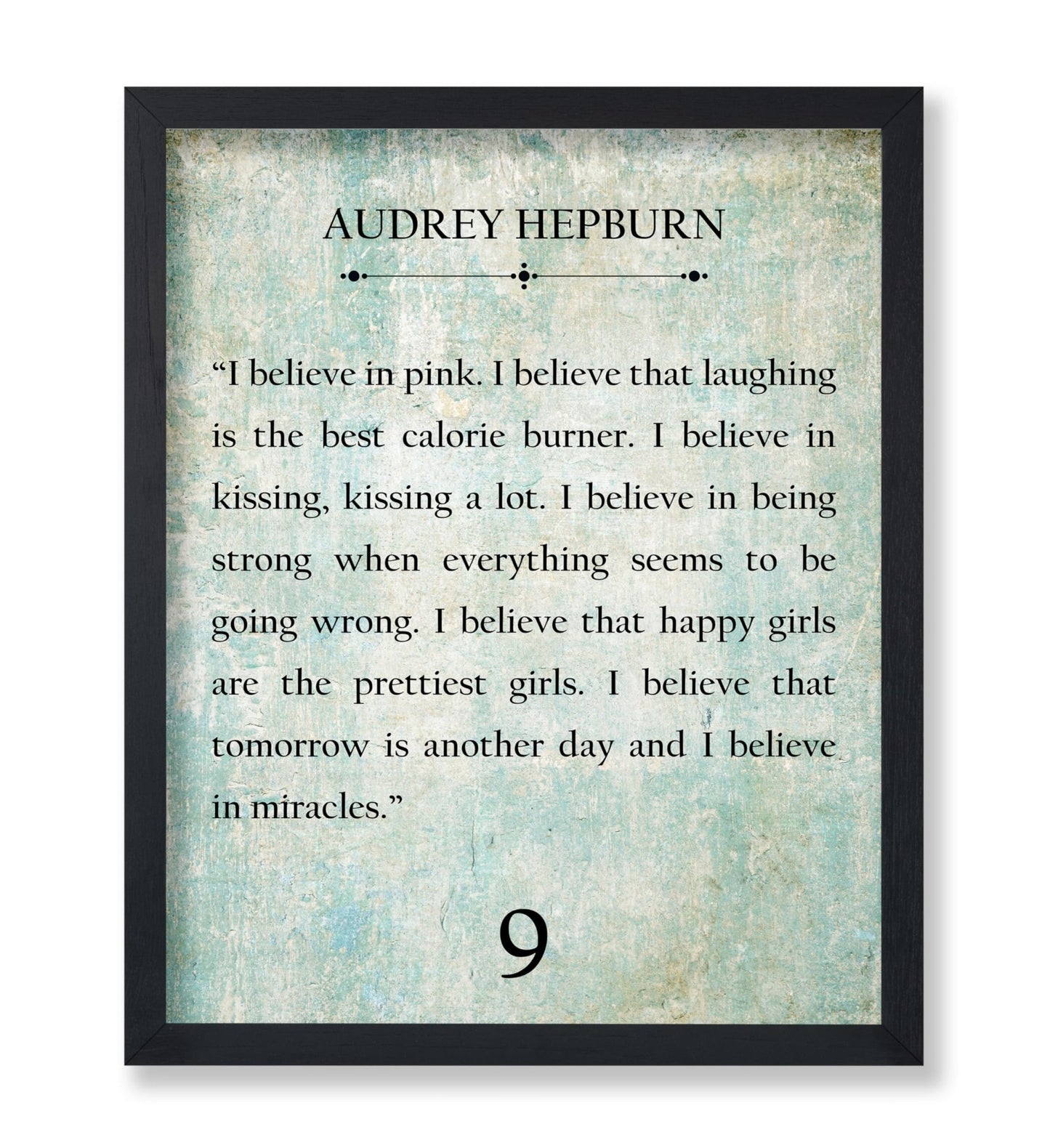 Audrey Hepburn I Believe in Pink No1