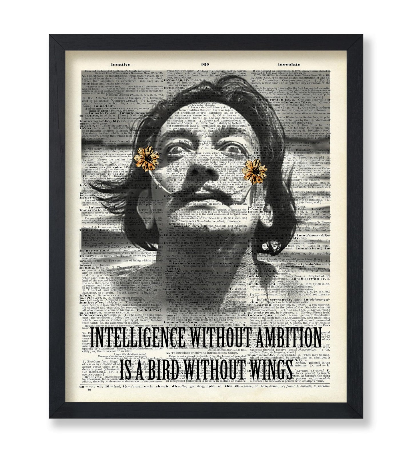 Salvador Dali - Intelligence Without Ambition Is A Bird Without Wings