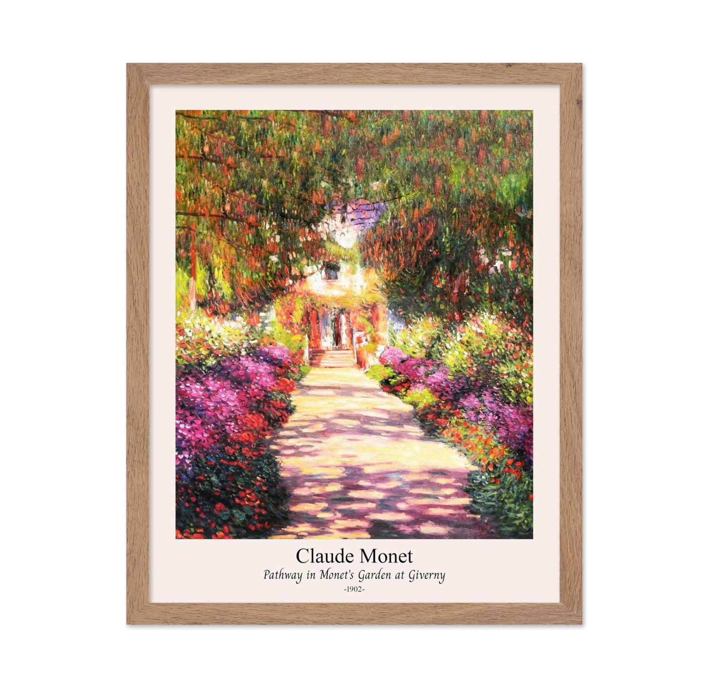 Claude Monet - Pathway in Monet's Garden