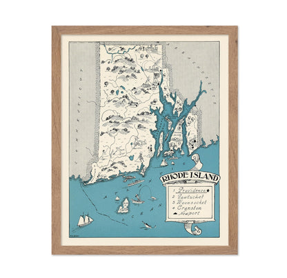 Rhode Island Pictorial Map