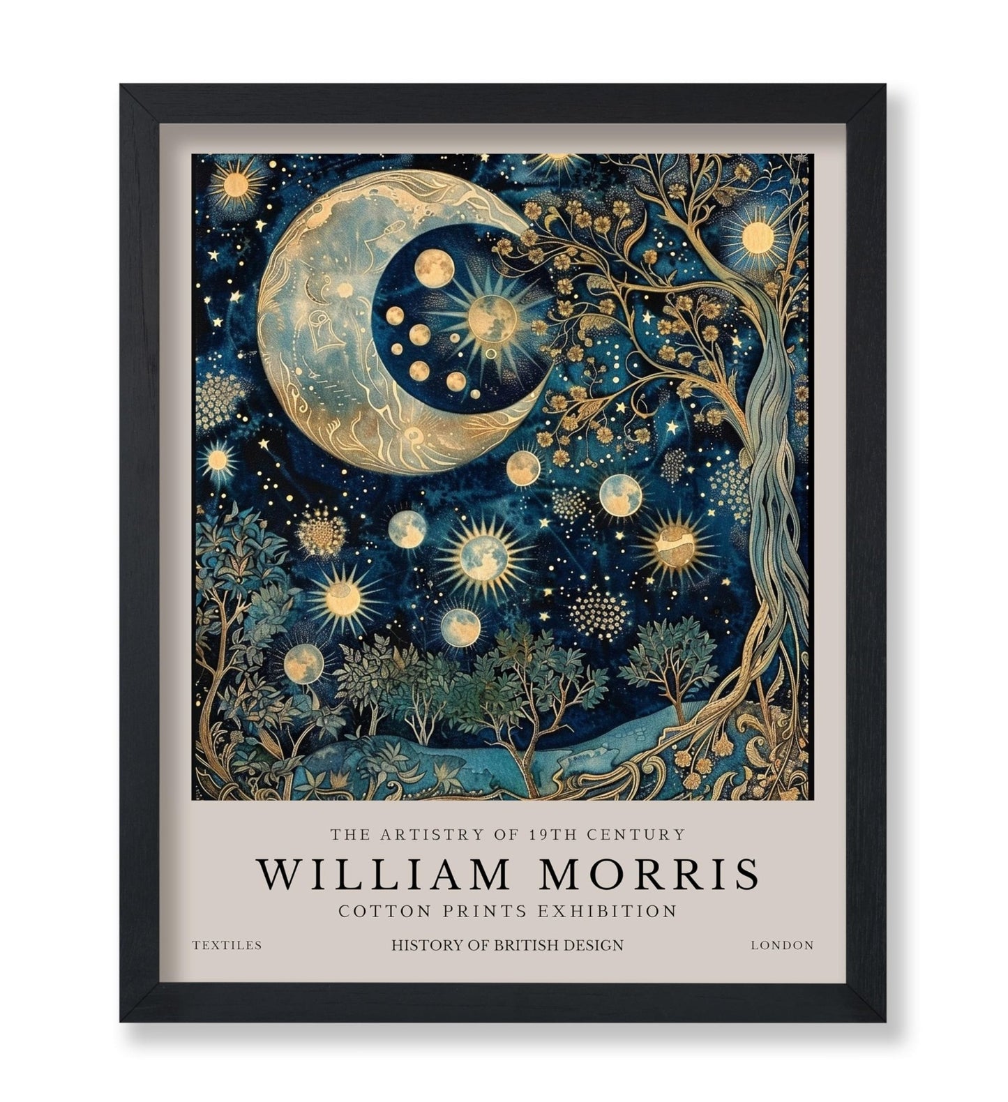 William Morris - Moon & Stars No4