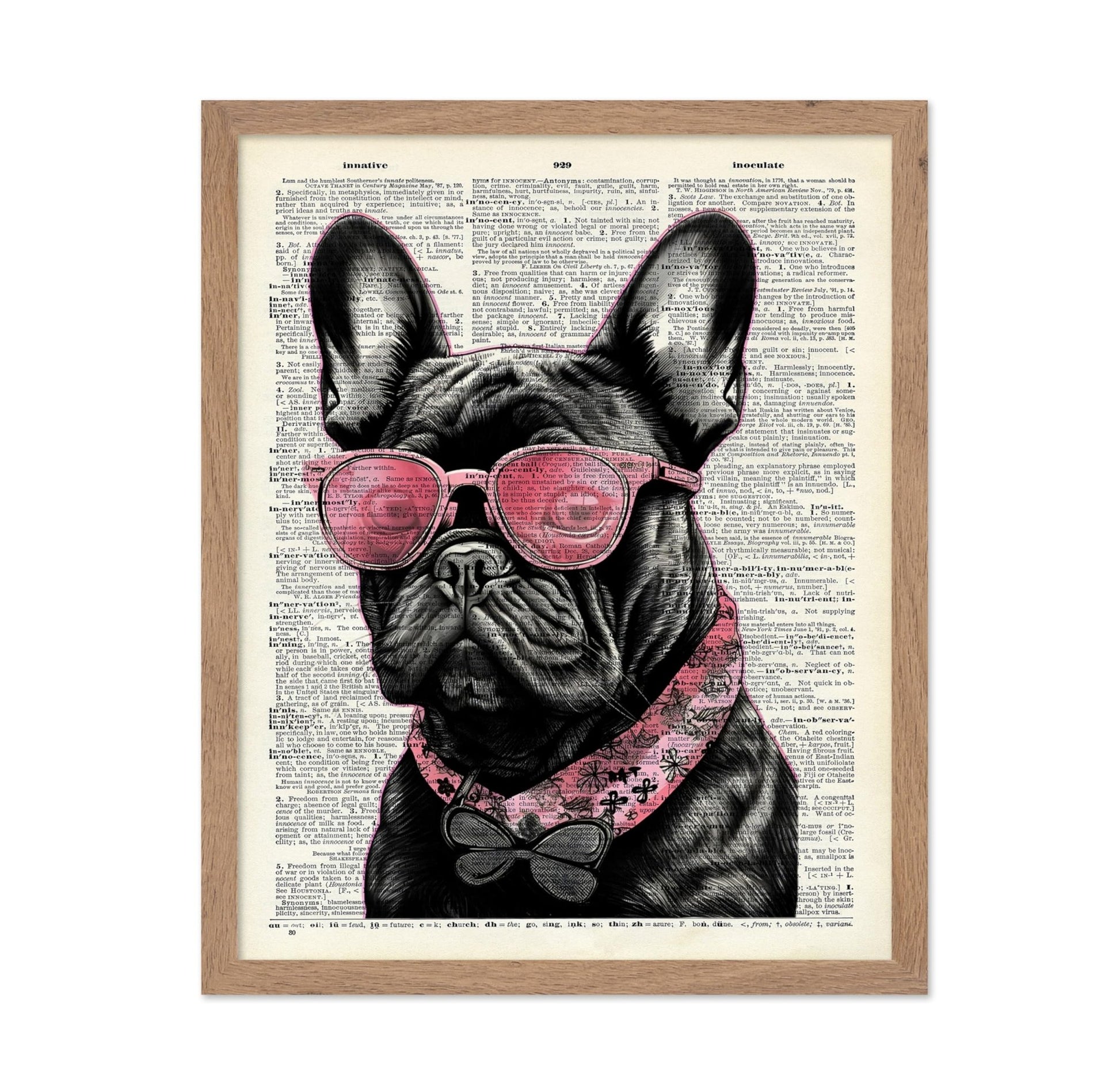 French Bulldog in Pink Sunglasses No2