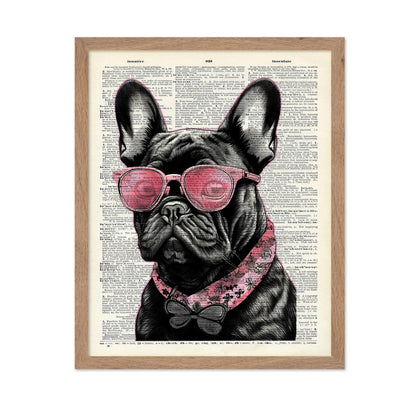French Bulldog in Pink Sunglasses No2
