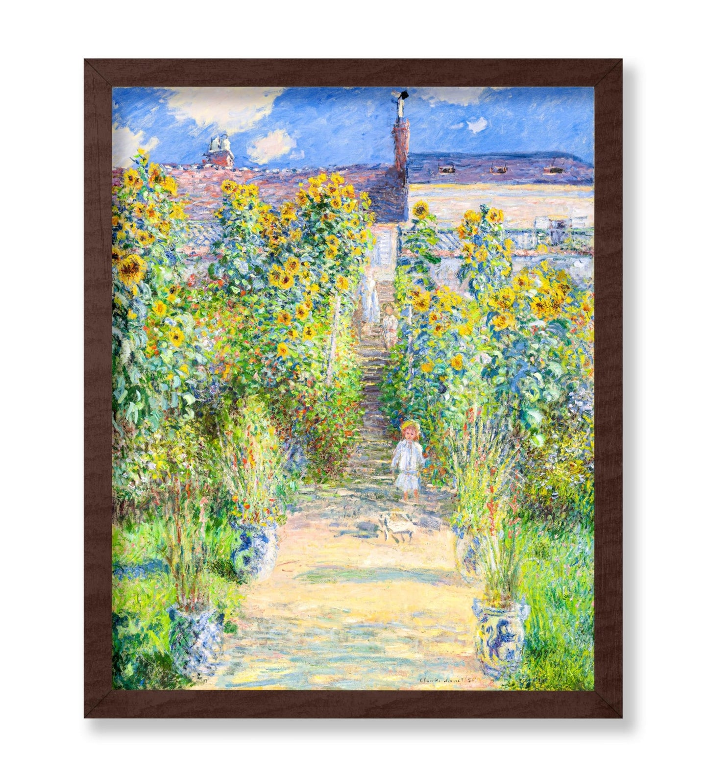 Claude Monet - Artist's Garden at Vetheuil No2