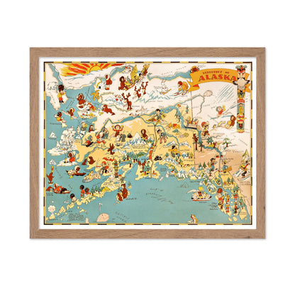 Ruth Taylor - Pictorial Map of Alaska