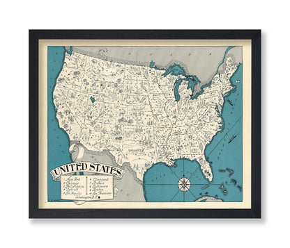United States Pictorial Map