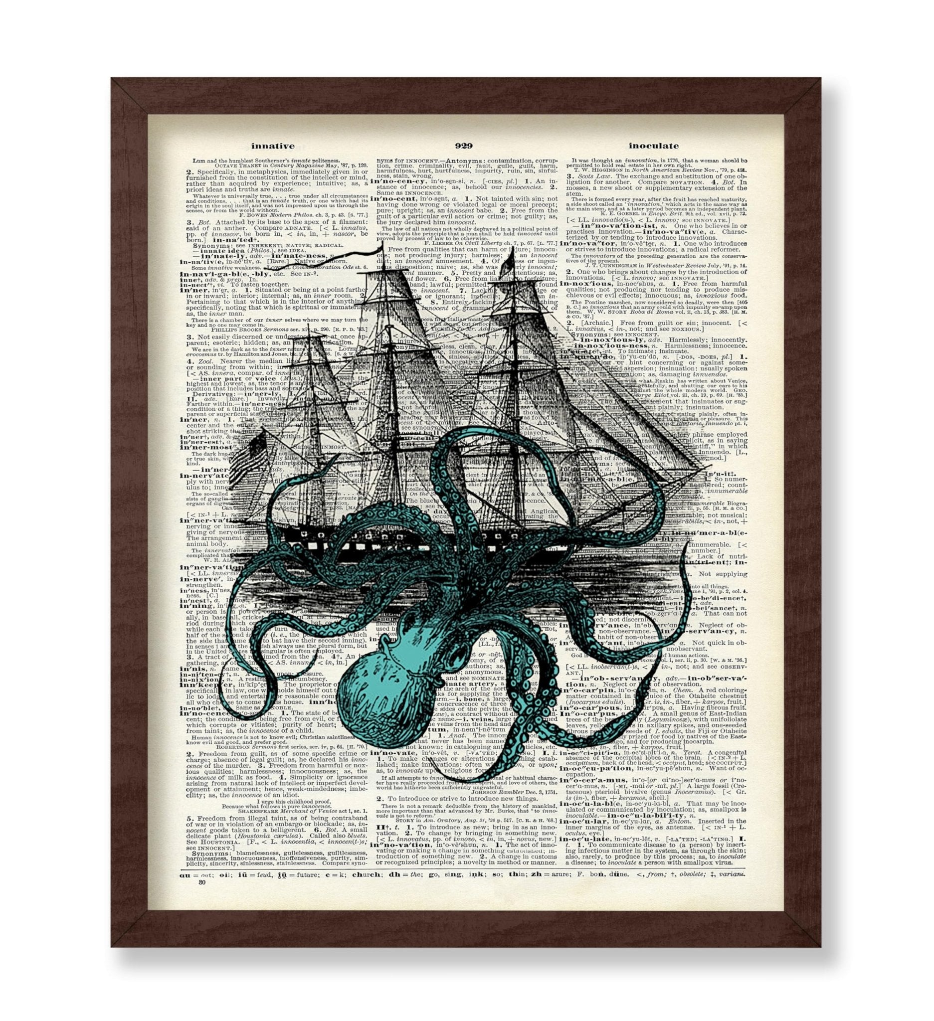 Octopus Attacking Ship