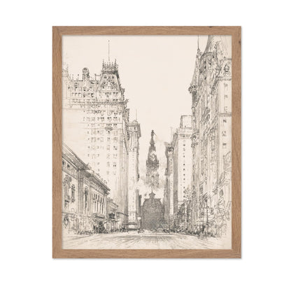 Looking Up Broad Street