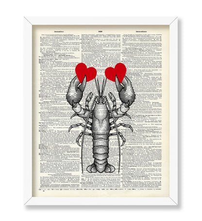 Lobster with Red Hearts