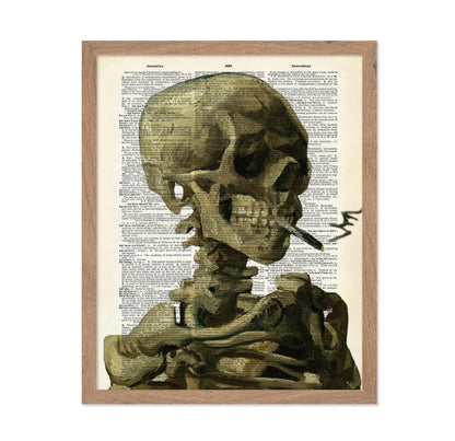 Van Gogh Smoking Skeleton