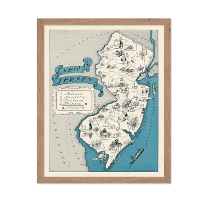 New Jersey Pictorial Map