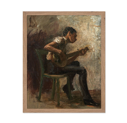 Boy Playing Banjo
