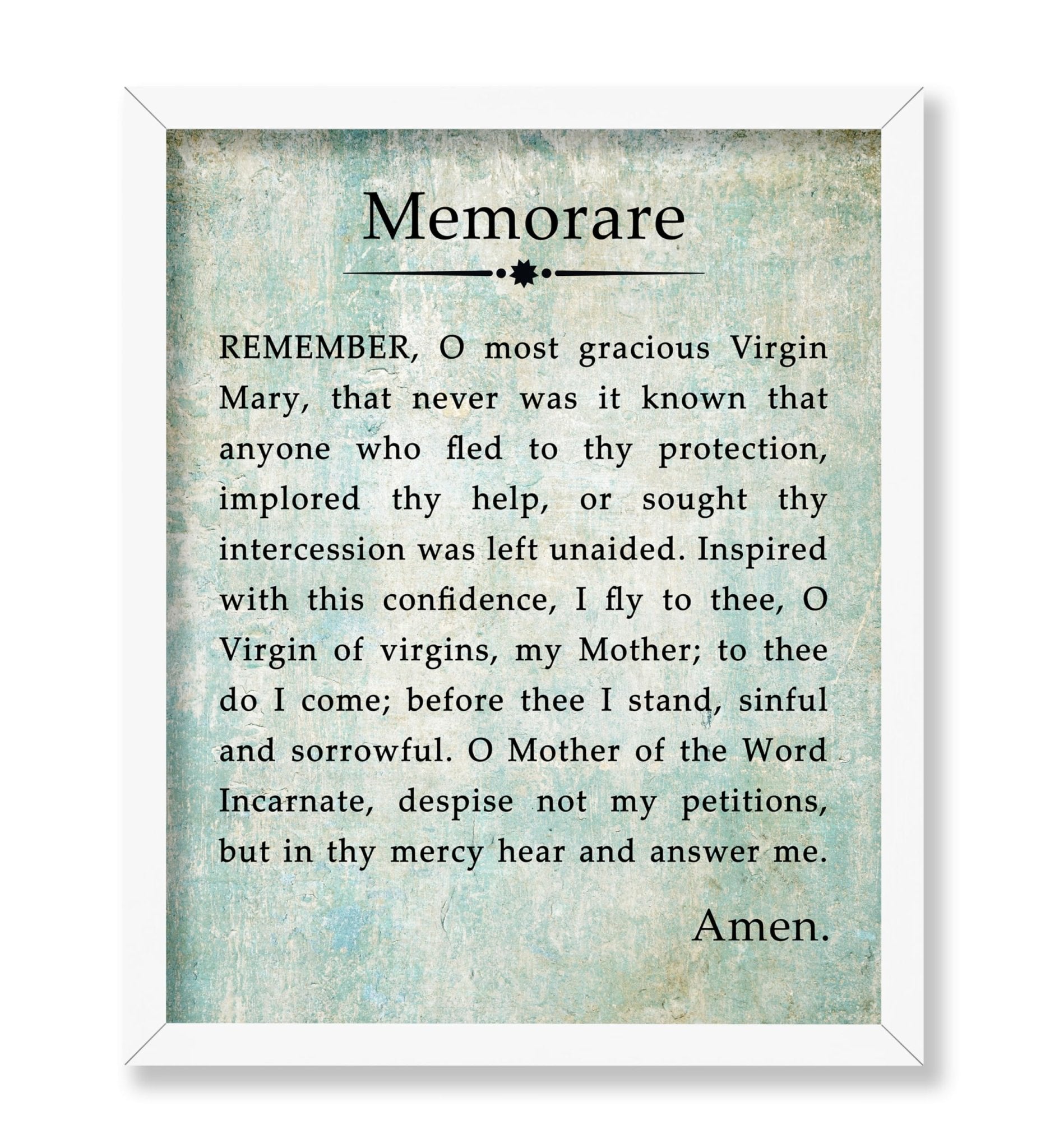 Memorare Prayer