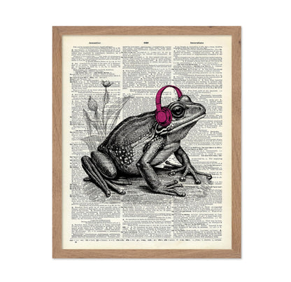 Frog With Headphones