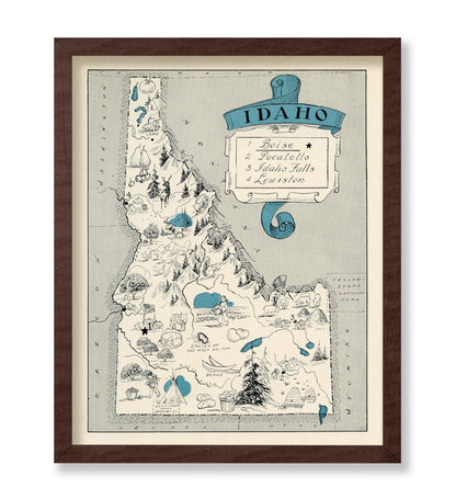 Idaho Pictorial Map
