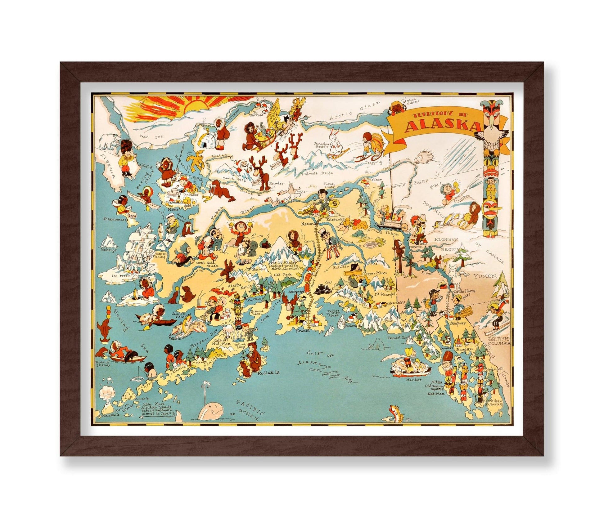 Ruth Taylor - Pictorial Map of Alaska