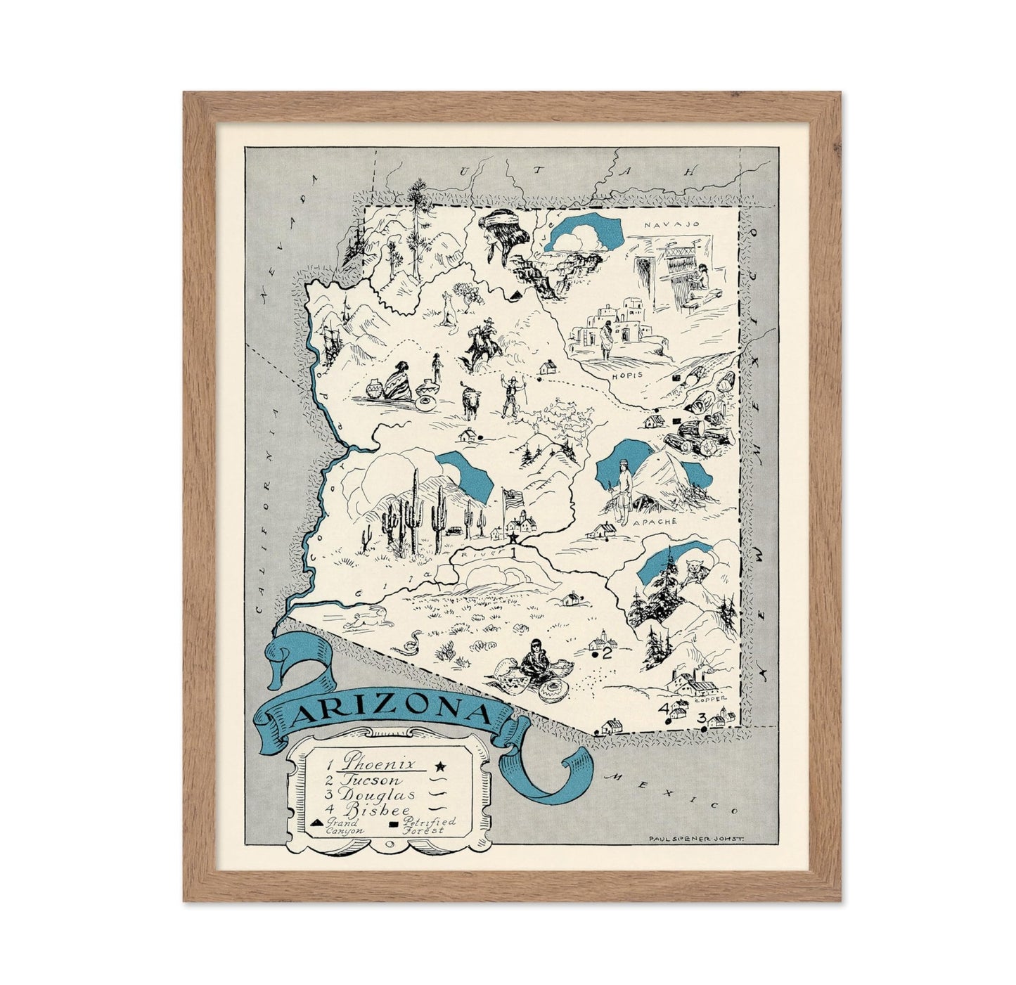 Arizona Pictorial Map