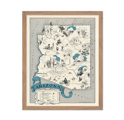 Arizona Pictorial Map