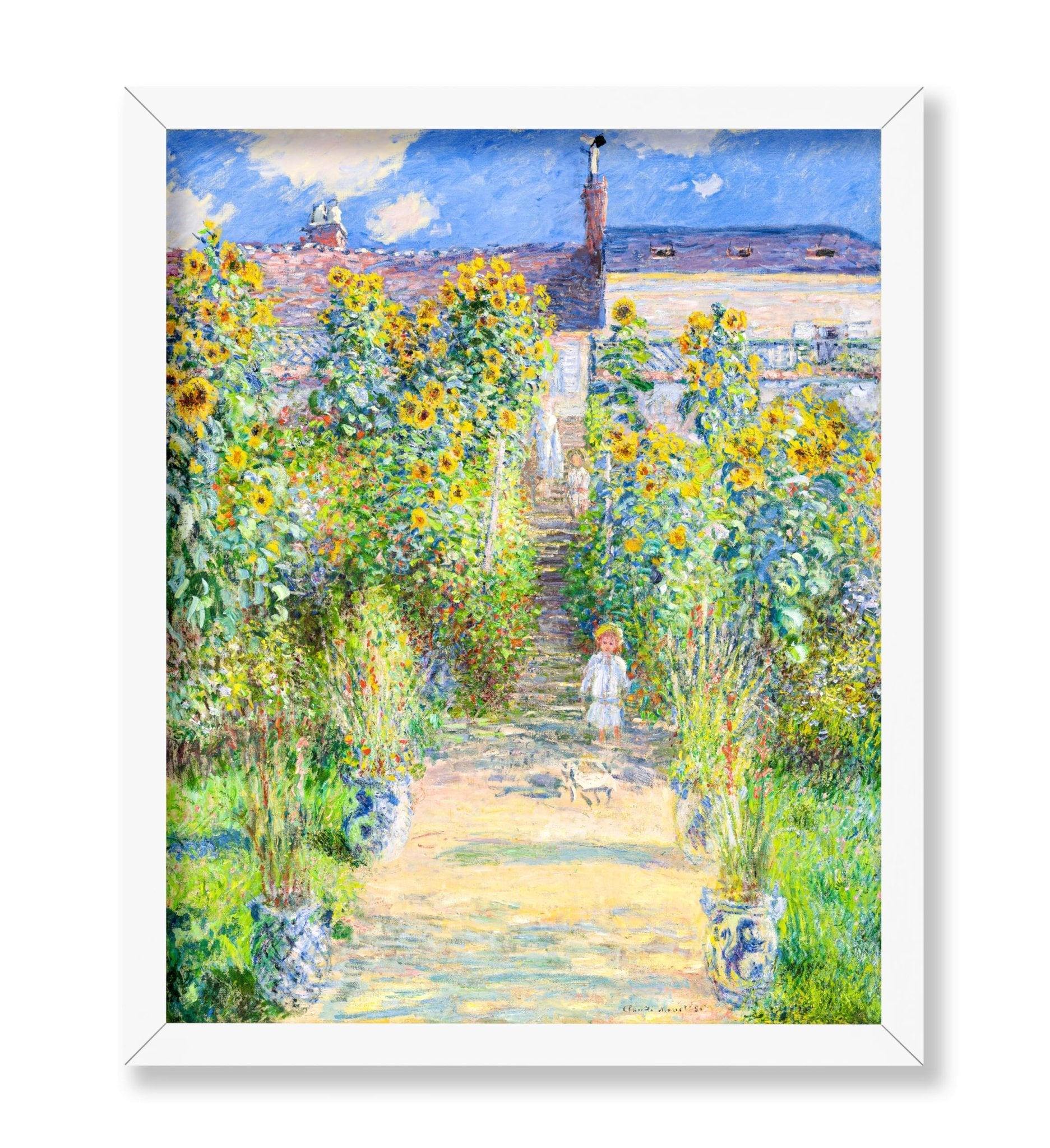 Claude Monet - Artist's Garden at Vetheuil No2