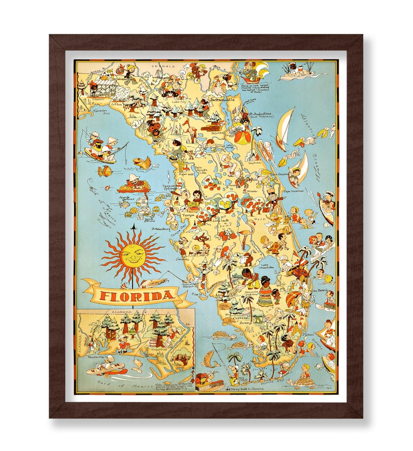 Florida Pictorial Map