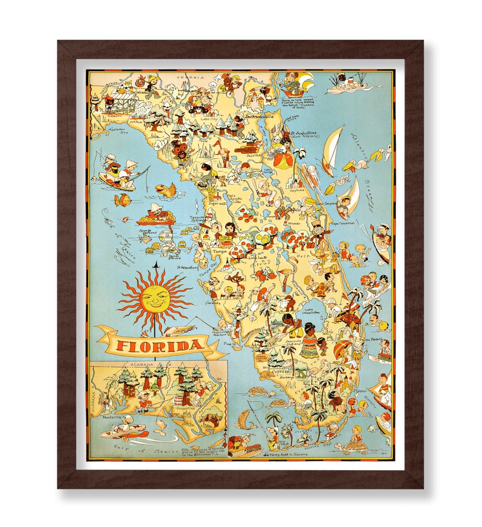 Florida Pictorial Map