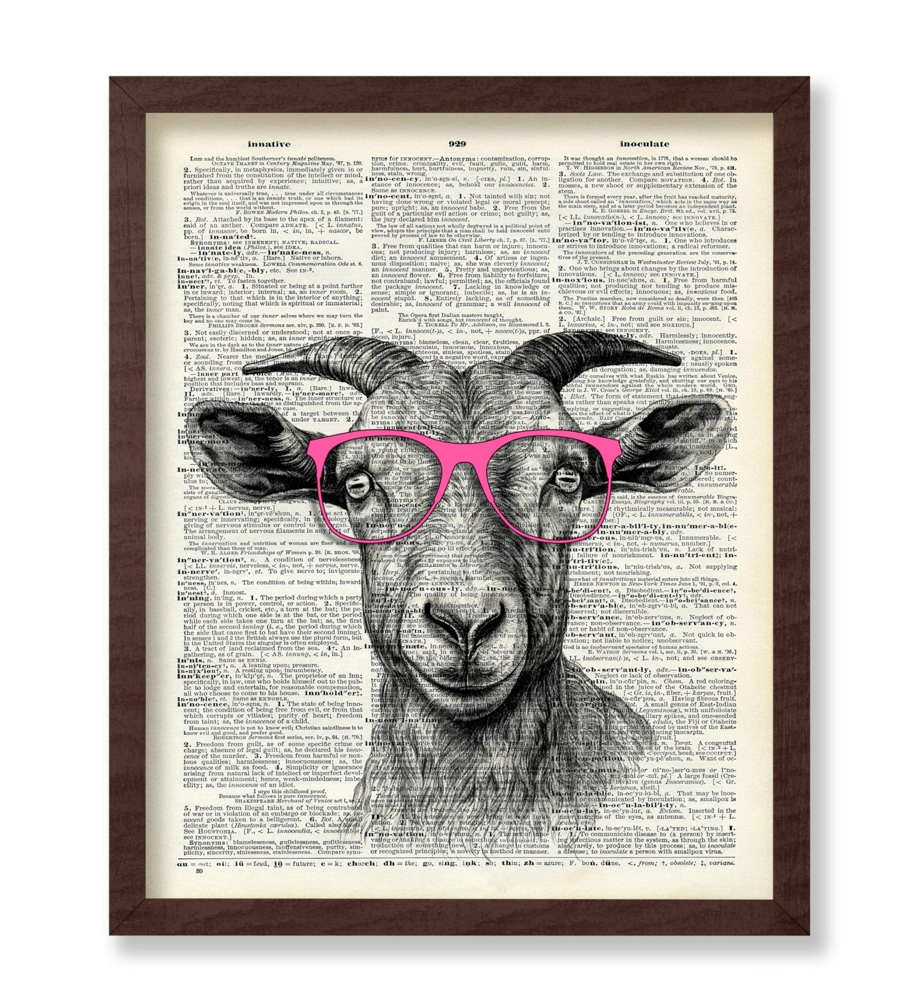 Goat in Pink Glasses