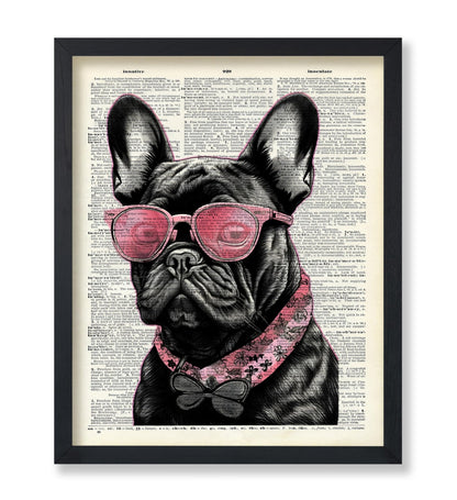 French Bulldog in Pink Sunglasses No2