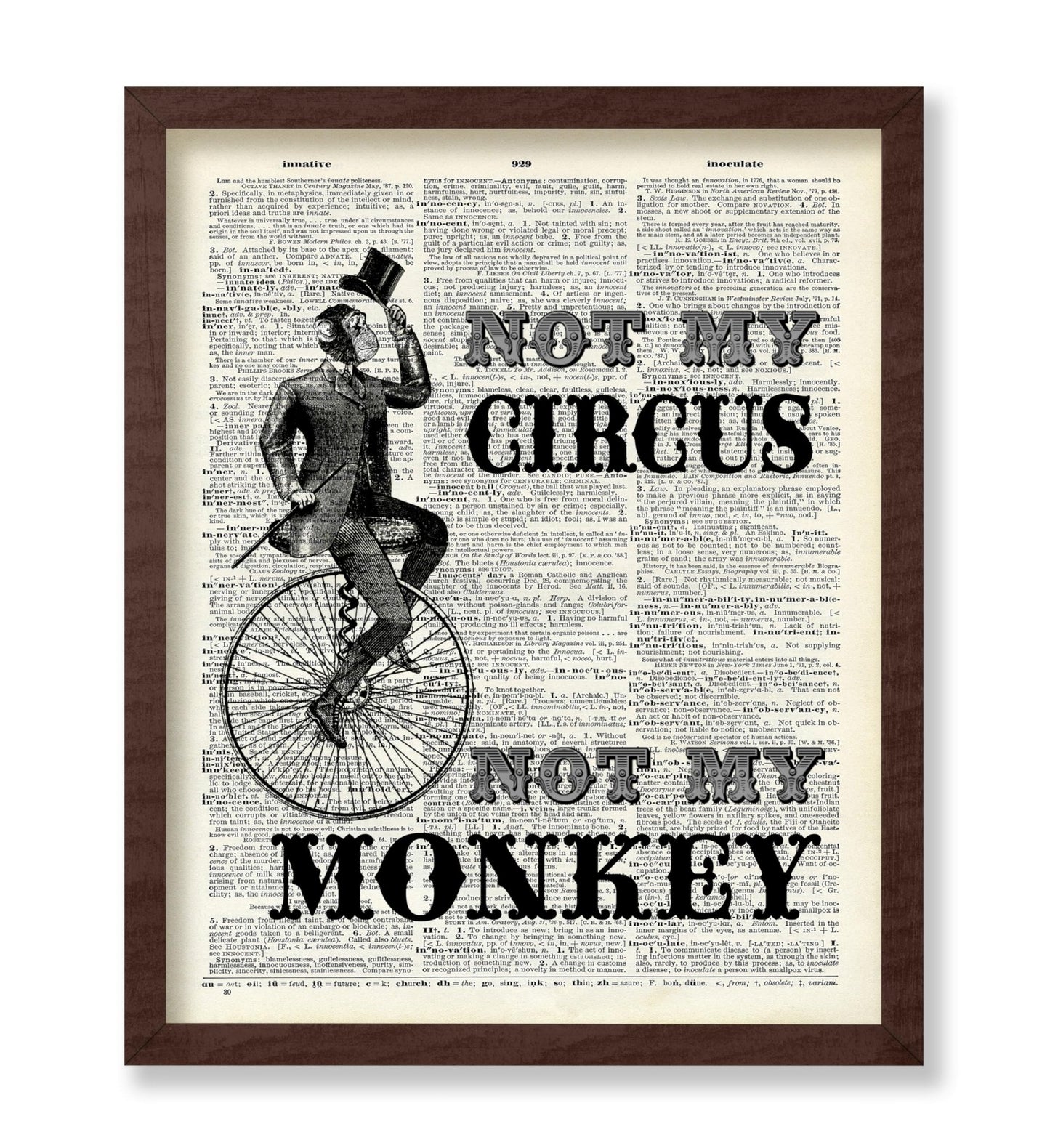 Not My Circus Not My Monkey No2