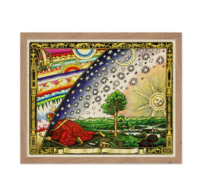 Flammarion Engraving Flat Earth Map