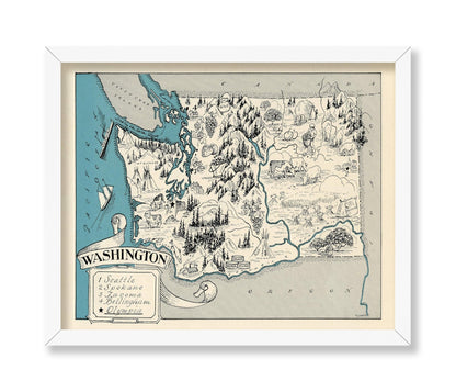 Washington Pictorial Map