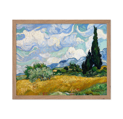 Van Gogh - Wheat Field with Cypresses No4