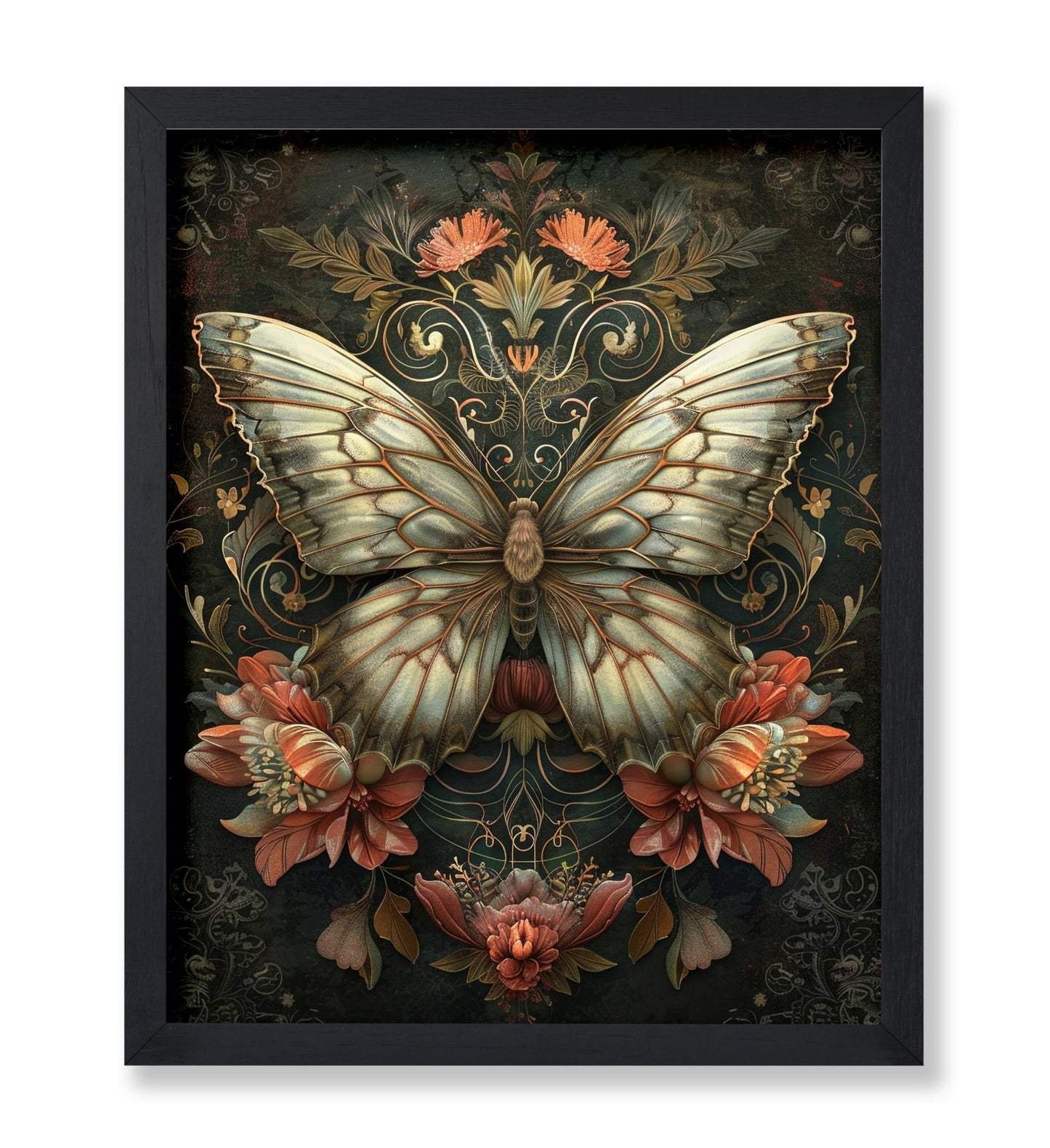 Butterfly & Flowers No1