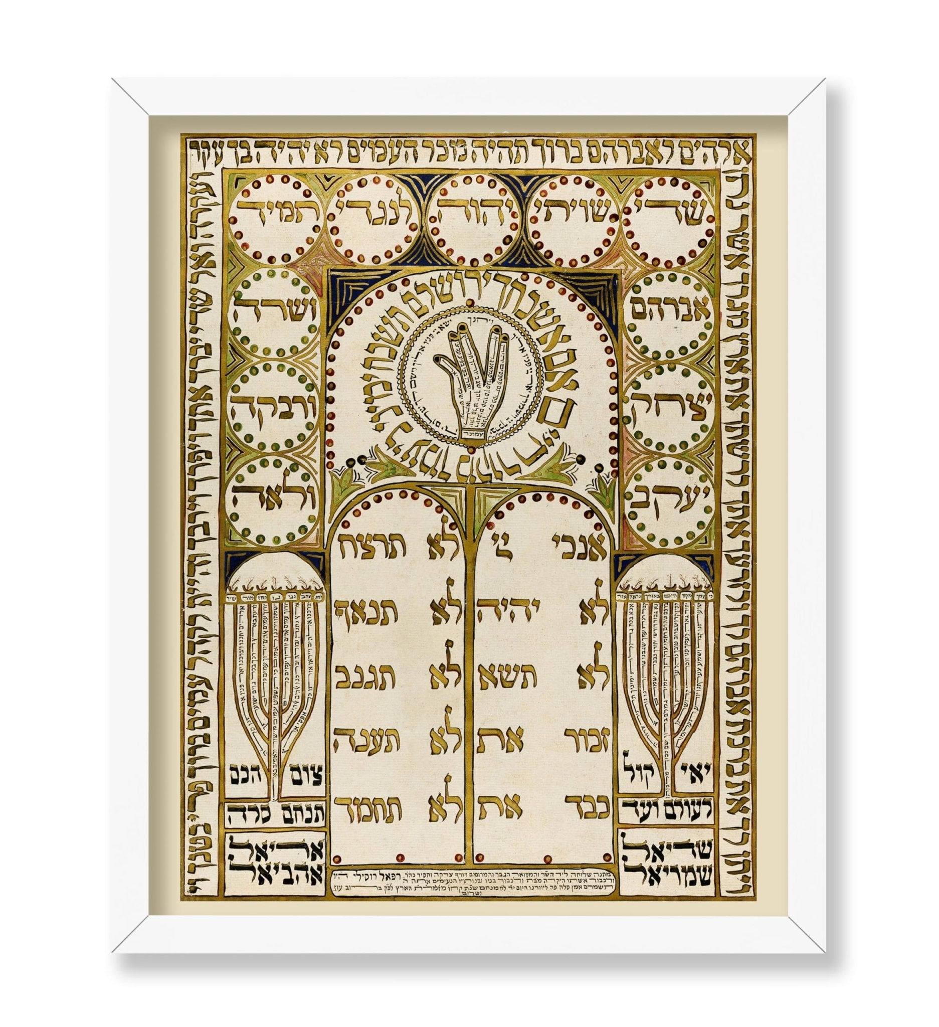 Antique Shiviti Plaque