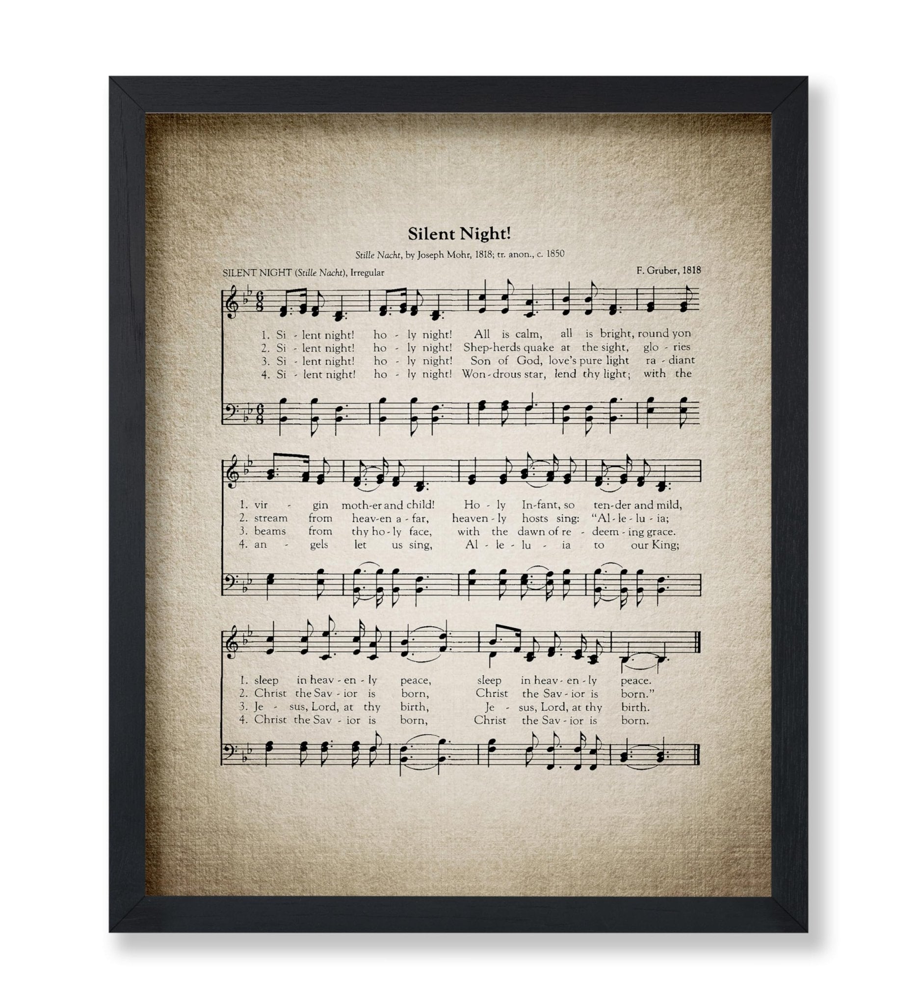 Silent Night Hymnal Sheet