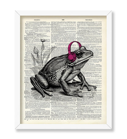Frog With Headphones