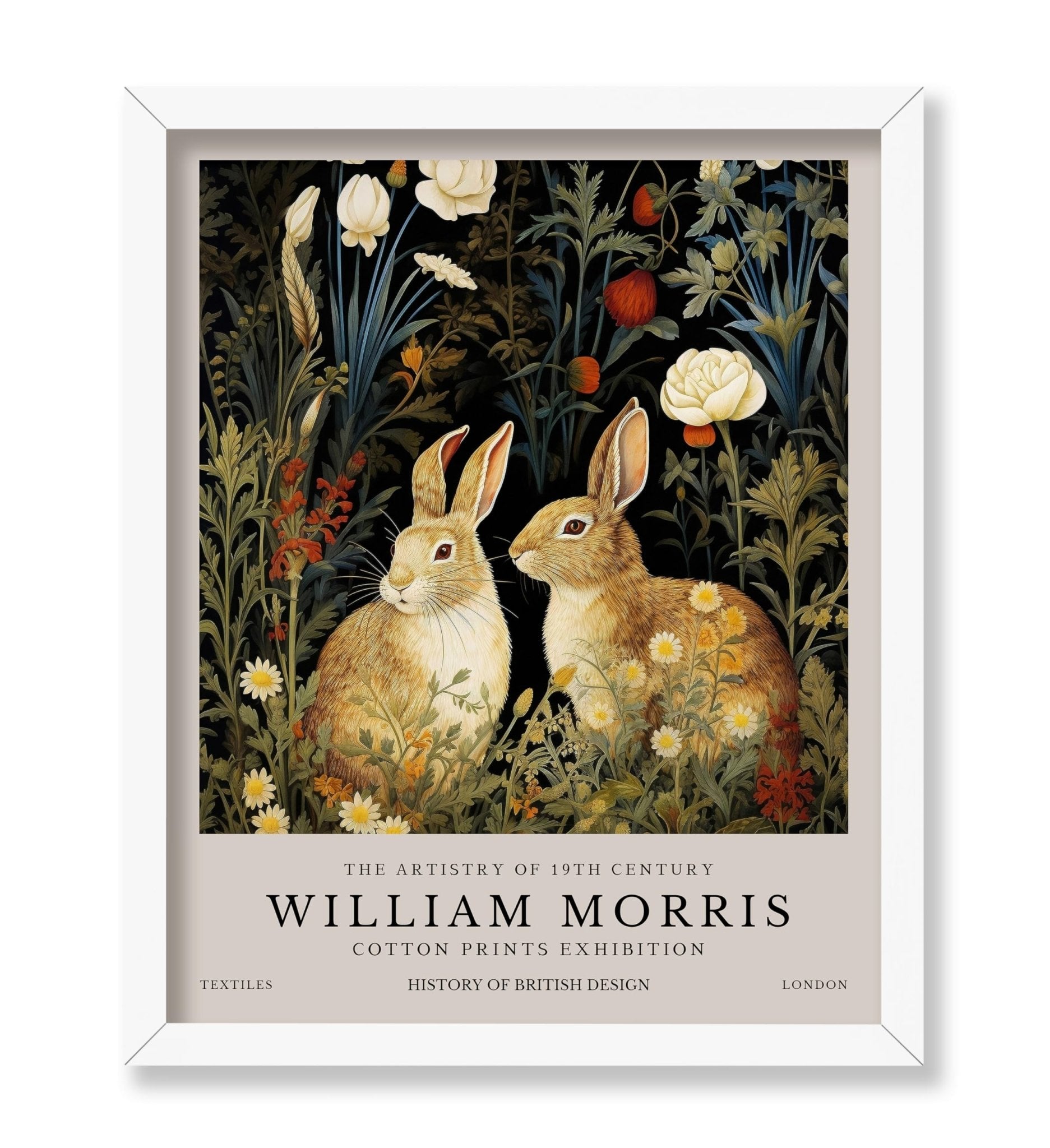 William Morris - Rabbit Couple