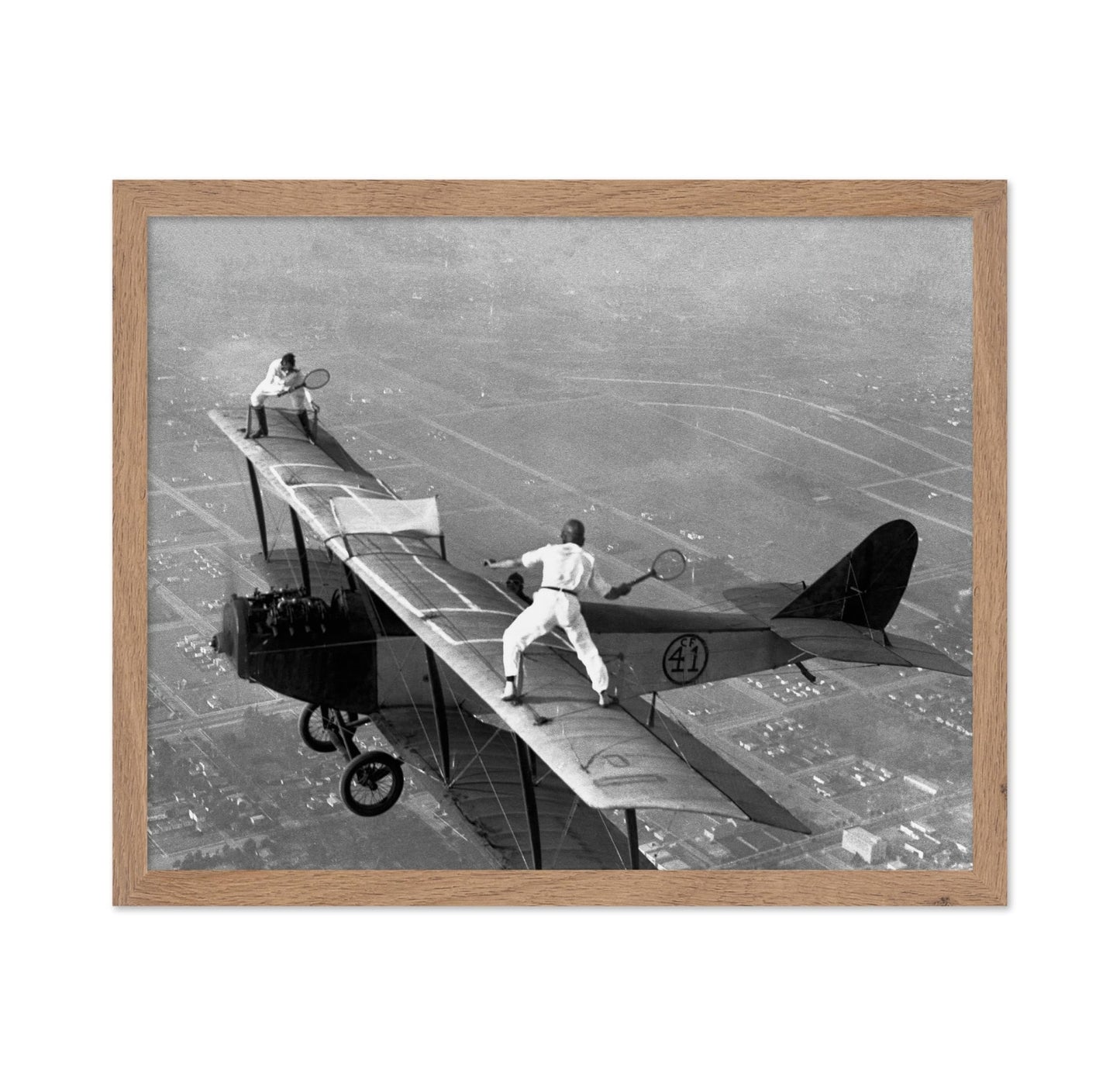 Tennis on Airplane