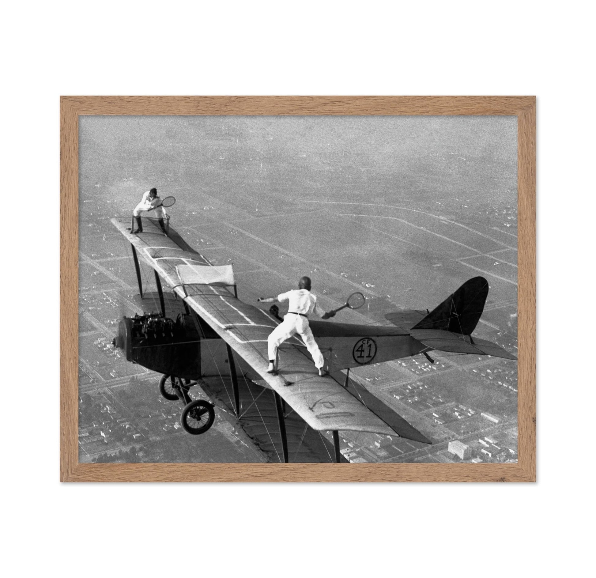 Tennis on Airplane