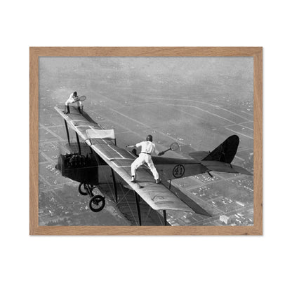 Tennis on Airplane