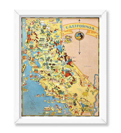 Ruth Taylor - Pictorial Map of California