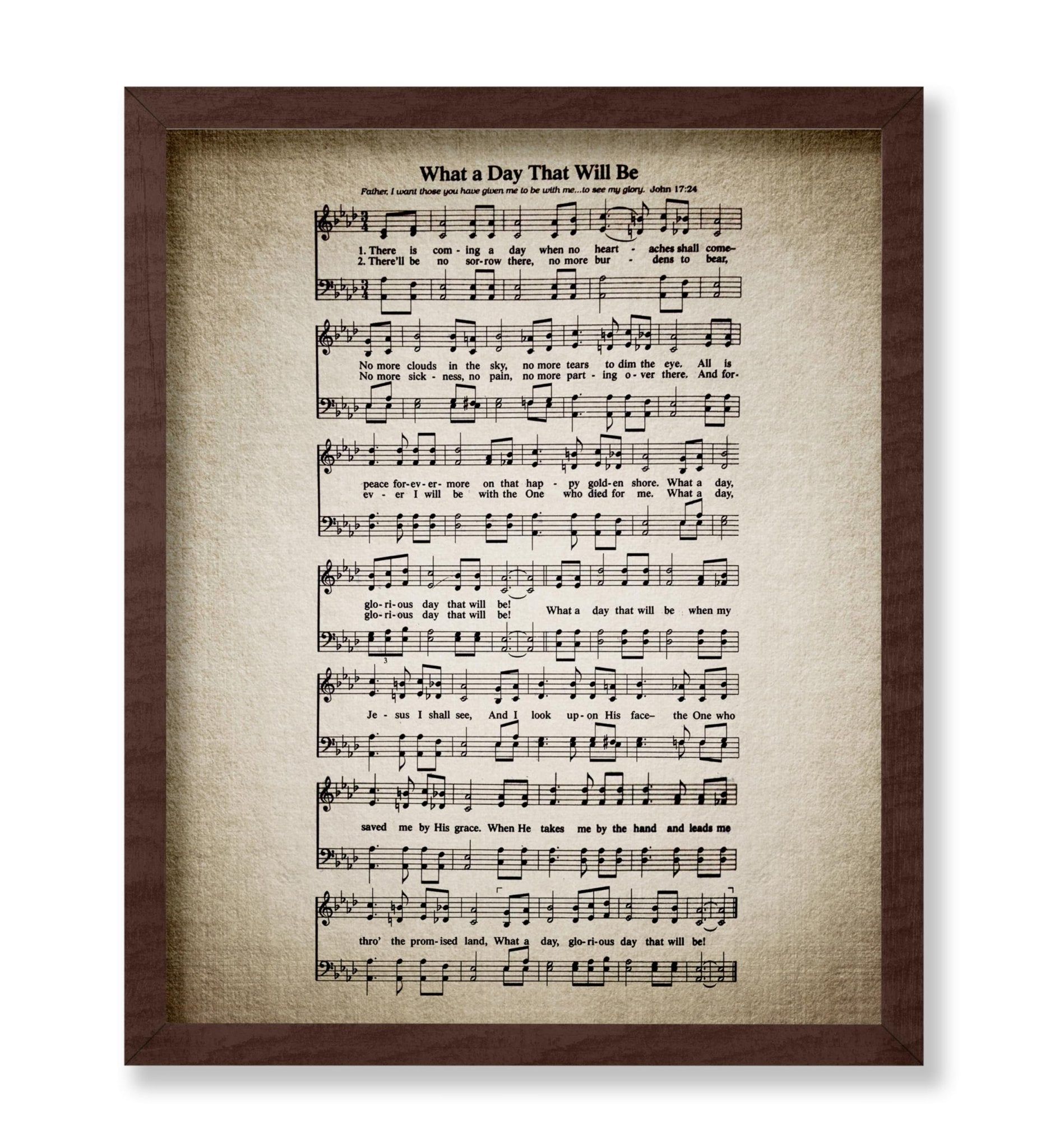 What A Day That Will Be Hymnal Sheet