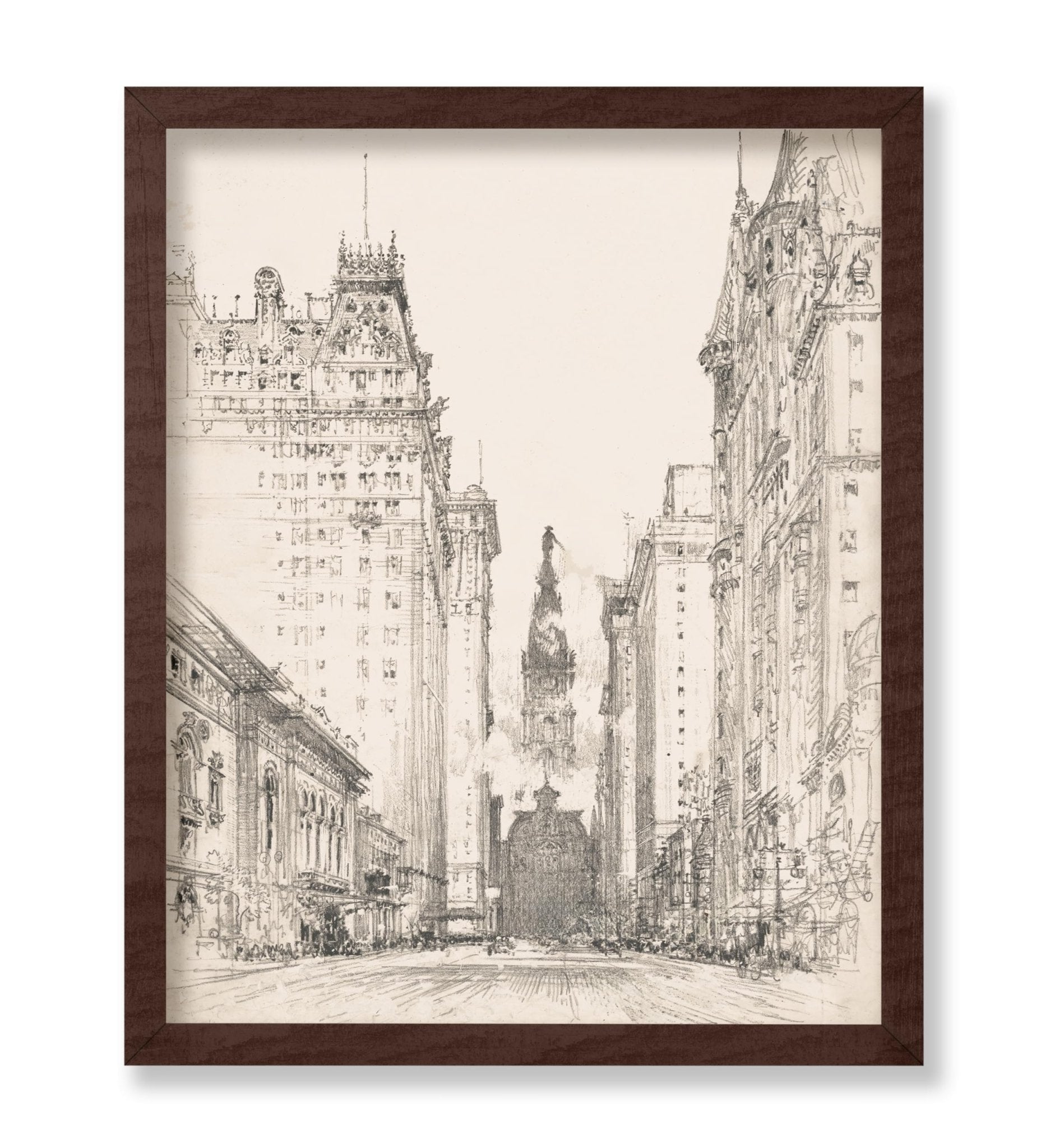Looking Up Broad Street