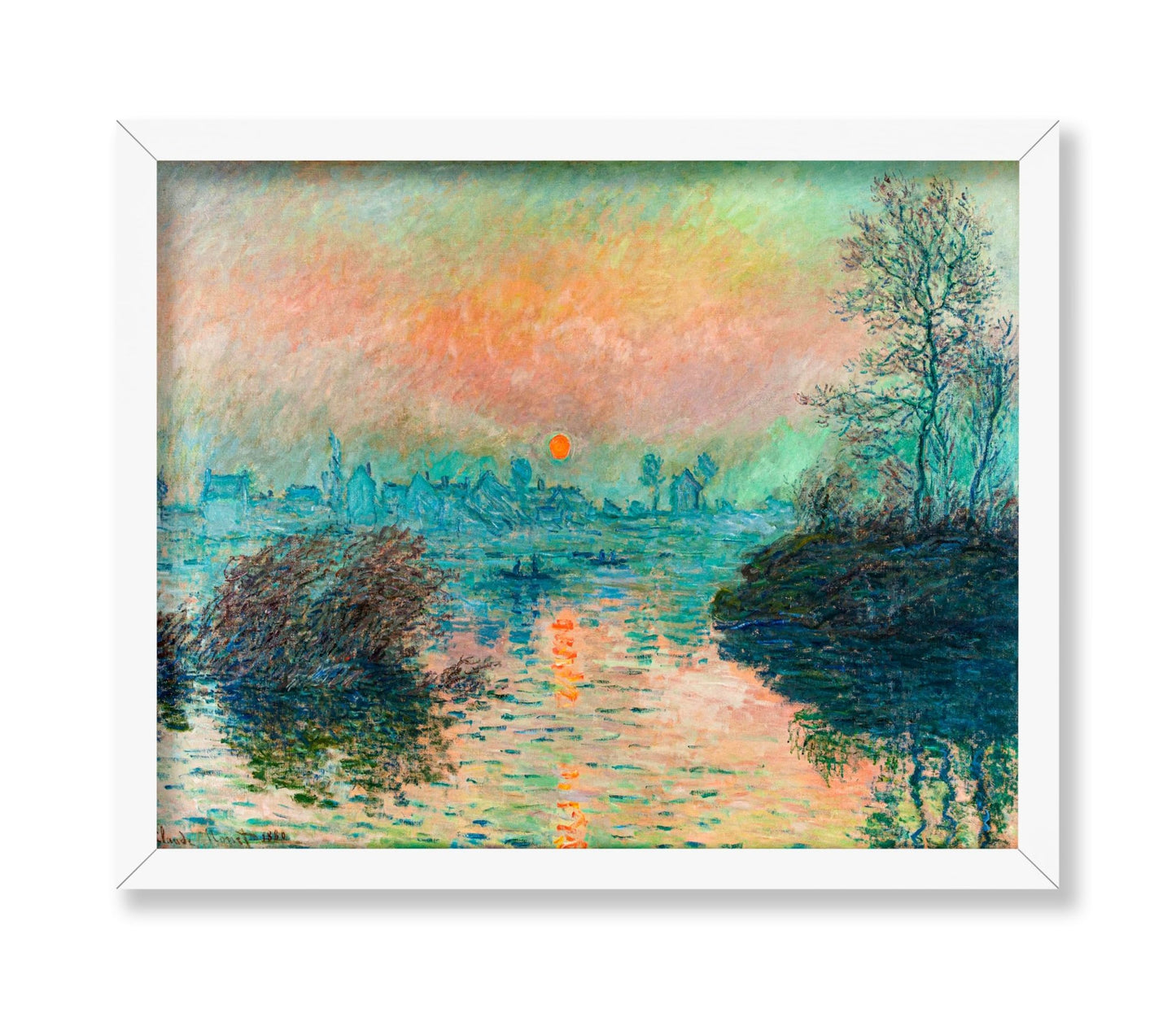 Claude Monet - Sunset on the Seine No2