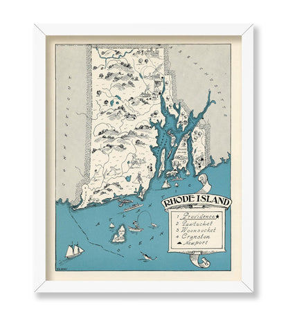 Rhode Island Pictorial Map