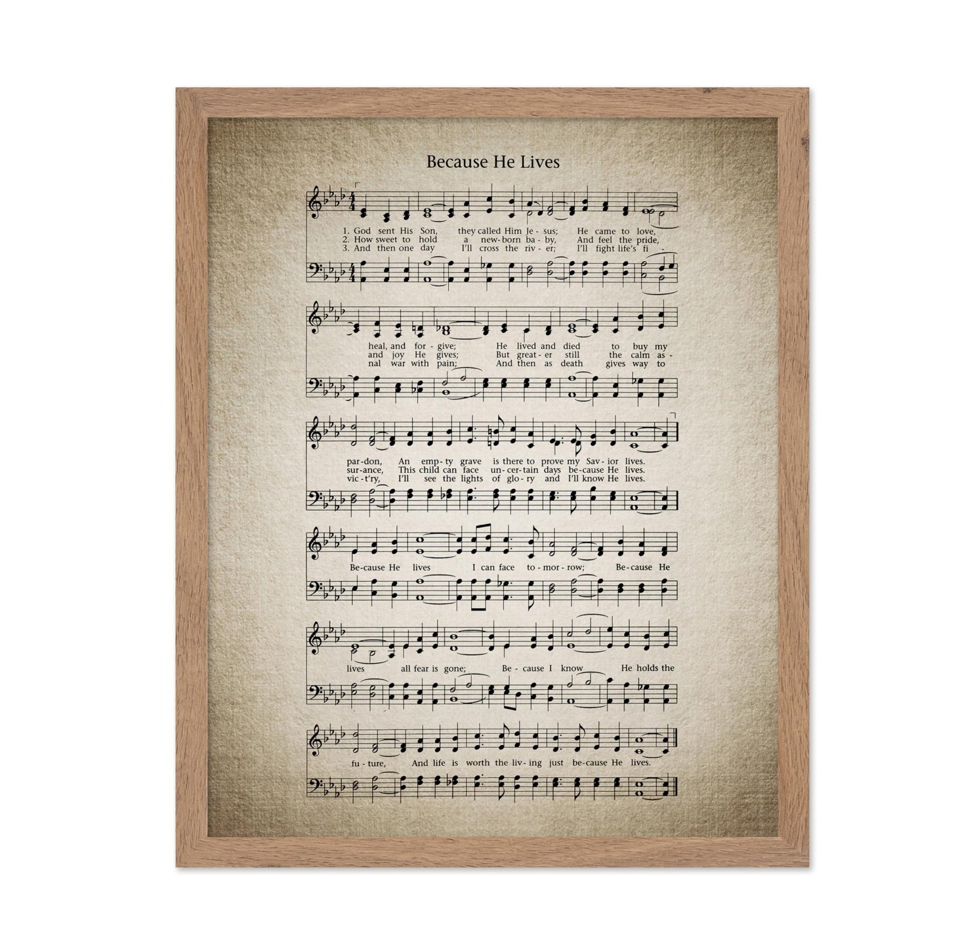 Because He Lives Hymnal Sheet
