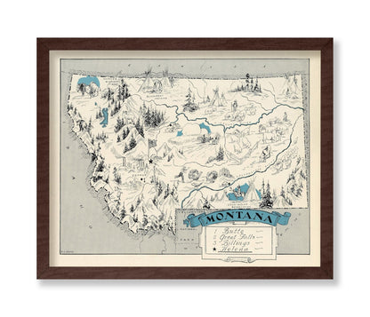 Montana Pictorial Map