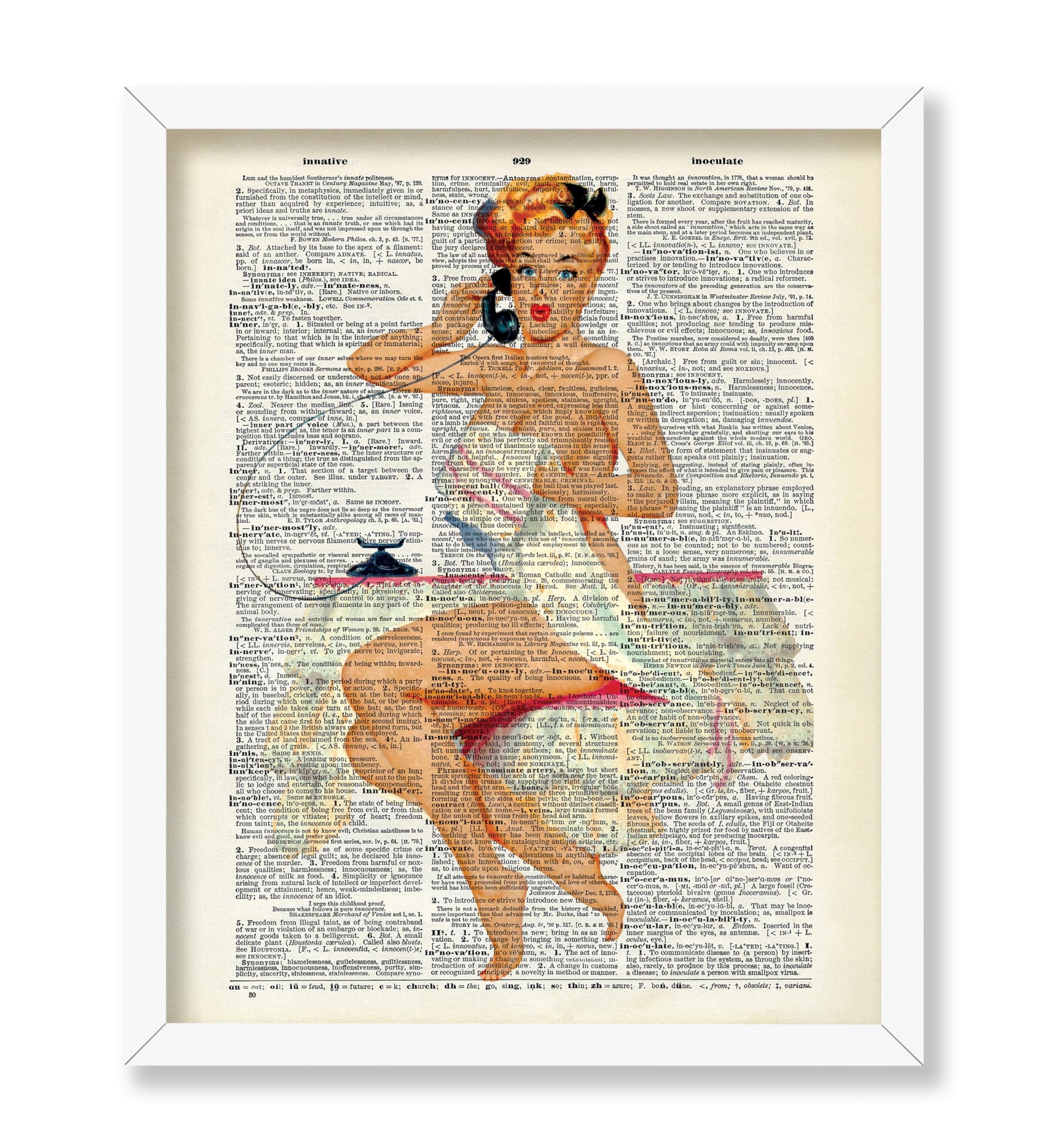 Pin-Up Girl on Telephone