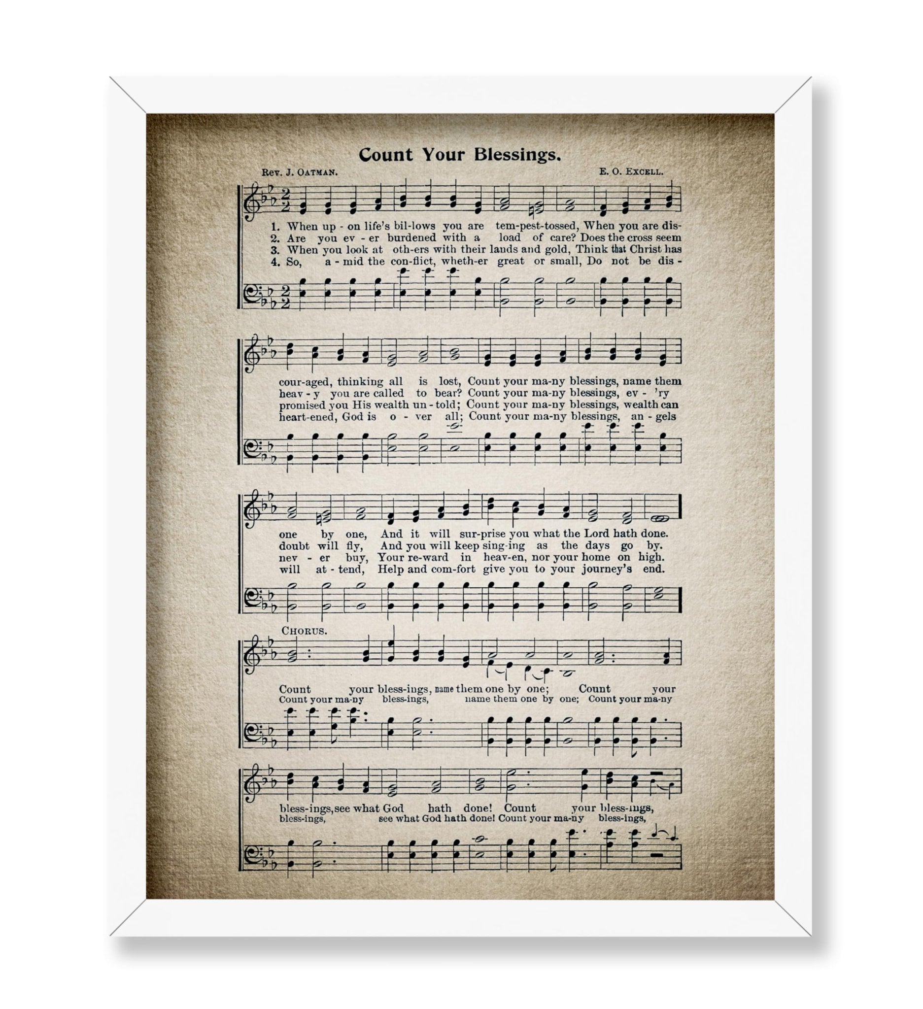 Count Your Blessings Hymnal Sheet