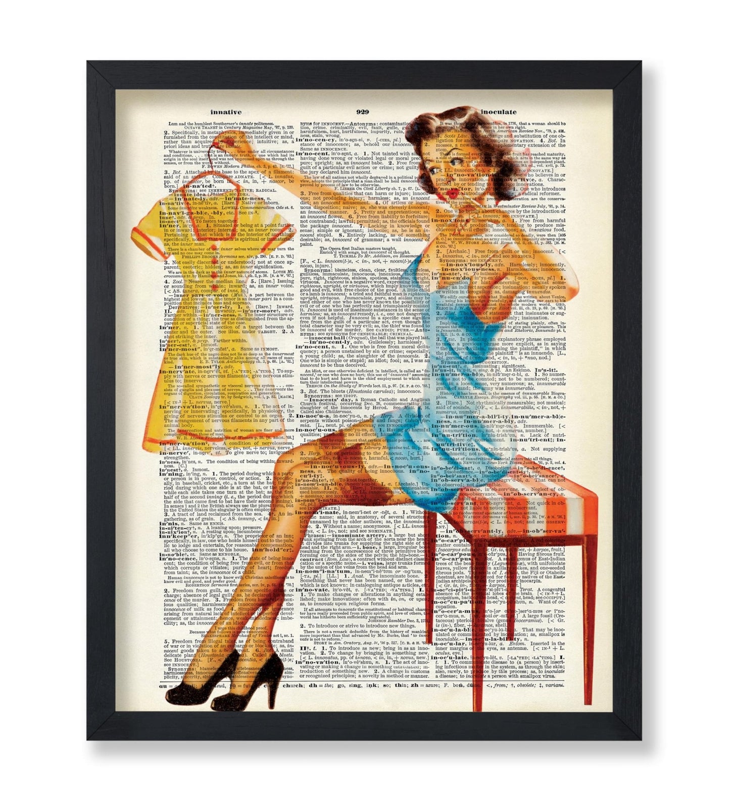 Pin-Up Girl Picking Dress